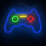 DEKORAT. STENSKA SVETILKA FOREVER NEON LED GAMEPAD