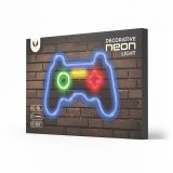 DEKORAT. STENSKA SVETILKA FOREVER NEON LED GAMEPAD
