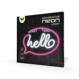 DEKORAT. STENSKA SVETILKA FOREVER NEON LED HELLO