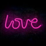 DEKORAT. STENSKA SVETILKA FOREVER NEON LED LOVE