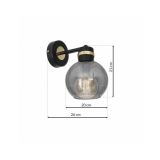 DEKORAT. STENSKA SVETILKA MILAGRO OMEGA 1XE27 MLP6528