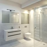 DEKORAT. STENSKA SVETILKA MILAGRO SHINE ČRNA 40CM 7W LED ML4379