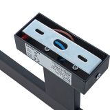 DEKORAT. STENSKA SVETILKA MILAGRO SHINE ČRNA 40CM 7W LED ML4379