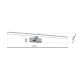 DEKORAT. STENSKA SVETILKA MILAGRO SPLASH KROM 80CM 16W LED ML5722