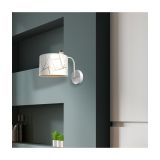 DEKORAT. STENSKA SVETILKA MILAGRO ZIGGY BELA 1XE27 MLP7561