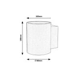 DEKORAT. STENSKA SVETILKA RABALUX KAUNAS 1XG9 CEV ALU