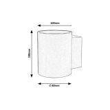 DEKORAT. STENSKA SVETILKA RABALUX KAUNAS 1XG9 CEV BELA