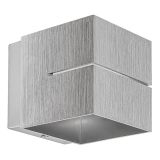 DEKORAT. STENSKA SVETILKA RABALUX KAUNAS 1XG9 KOCKA ALU