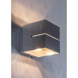 DEKORAT. STENSKA SVETILKA RABALUX KAUNAS 1XG9 KOCKA ALU