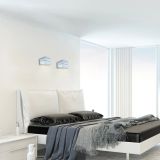 DEKORAT. STENSKA SVETILKA RABALUX KAUNAS 1XG9 KOCKA ALU