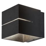 DEKORAT. STENSKA SVETILKA RABALUX KAUNAS 1XG9 KOCKA ČRNA