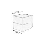 DEKORAT. STENSKA SVETILKA RABALUX KAUNAS 1XG9 KOCKA ČRNA