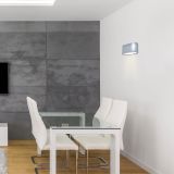 DEKORAT. STENSKA SVETILKA RABALUX KAUNAS 1XG9 OVAL ALU