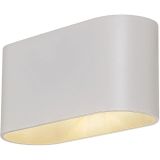 DEKORAT. STENSKA SVETILKA RABALUX KAUNAS 1XG9 OVAL BELA