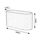 DEKORAT. STENSKA SVETILKA RABALUX KAUNAS 1XG9 OVAL BELA