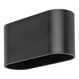 DEKORAT. STENSKA SVETILKA RABALUX KAUNAS 1XG9 OVAL ČRNA