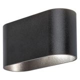 DEKORAT. STENSKA SVETILKA RABALUX KAUNAS 1XG9 OVAL ČRNA