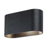 DEKORAT. STENSKA SVETILKA RABALUX KAUNAS 1XG9 OVAL ČRNA