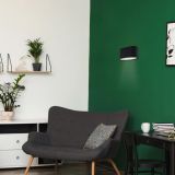 DEKORAT. STENSKA SVETILKA RABALUX KAUNAS 1XG9 OVAL ČRNA