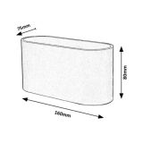 DEKORAT. STENSKA SVETILKA RABALUX KAUNAS 1XG9 OVAL ČRNA