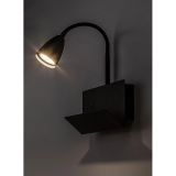 DEKORAT. STENSKA SVETILKA RABALUX TACITO GU10 1X25W ČRNA