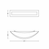 DEKORAT. STENSKA SVETILKA PHILIPS FOULARD 1X23W E27 33206/93/16 ANTRACIT