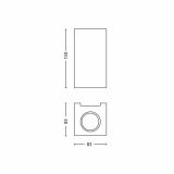 DEKORAT. STENSKA SVETILKA PHILIPS GABARDINE 2X50W GU10 33012/17/16 NIKELJ