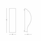 DEKORAT. STENSKA SVETILKA PHILIPS LAKEPORT 1X12W E14 33232/17/16 NIKELJ