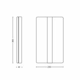 DEKORAT. STENSKA SVETILKA PHILIPS LOVE STENSKA SVETILKA ALUMINIJ 2X8W G5 EEL-A