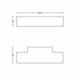 DEKORAT. STENSKA SVETILKA PHILIPS PEACE 1X11W 2G7 30185/11/16 KROM
