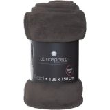 DEKORATIVNA ODEJA ATMOSPHERE 150X125 CM, FLANELA, RJAVA