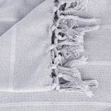 DEKORATIVNA ODEJA ATMOSPHERE 160X220CM BOMBAŽ SVETLO SIVA