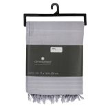 DEKORATIVNA ODEJA ATMOSPHERE 160X220CM BOMBAŽ SVETLO SIVA