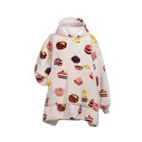 DEKORATIVNA ODEJA SVILANIT HOODIE ODRASLI CAKE TIME &NOGAVICE