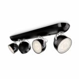 DEKORATIVNI LED REFLEKTOR PHILIPS DYNA 4X3W LED 53234/30/16 ČRNA