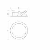 DEKORATIVNI LED REFLEKTOR PHILIPS ELLIPSE 3X3W LED 59030/11/16 KROM