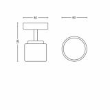 DEKORATIVNI LED REFLEKTOR PHILIPS FREMONT 1X4W LED 53330/06/16 BRONASTA