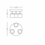 DEKORATIVNI LED REFLEKTOR PHILIPS FREMONT 3X4W LED 53333/17/16 NIKELJ