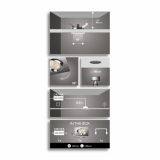 DEKORATIVNI LED REFLEKTOR PHILIPS GALILEO 1X3W LED 59081/11/16 KROM