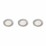 DEKORATIVNI LED REFLEKTOR PHILIPS SCEPTRUM 3X3W LED 59100/87/16 SIVA