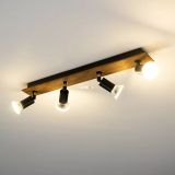 DEKORATIVNI REFLEKTOR DREW 4XGU10 LES / ČRN