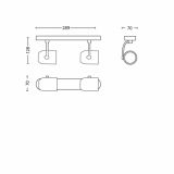 DEKORATIVNI REFLEKTOR PHILIPS BALSA 2X35W GU10 56482/31/16 BELA