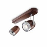 DEKORATIVNI REFLEKTOR PHILIPS BALSA 2X35W GU10 56482/43/16 RJAVA