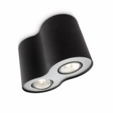 DEKORATIVNI REFLEKTOR PHILIPS PILLAR 2X35W GU10 56332/30/16 ČRNA