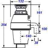 DEL ZA POMIVALNO KORITO INTER CERAMIC MLINČEK ZA ODPADKE ZA POMIVALNO KORITO