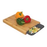 DESKA KAPIMEX 38X26X3.5 CM IZ BAMBUSA Z IZVLEČNIM PREDALOM