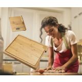 LESENA DESKA PLATINET BAMBUS LESENA Z VGRAJENO LESENO KUHINJSKO TEHTNICO