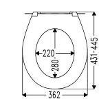 DESKA ZA WC ŠKOLJKO CEDO CEDO SONORA SOFT CLOSE+TAKE OFF