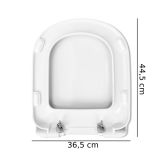 DESKA ZA WC ŠKOLJKO CERAMICA DOLOMITE GEMMA 2 KOVINSKI VIJAKI
