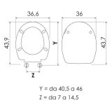DESKA ZA WC ŠKOLJKO SANIPLAST UNO-N BELA SOFT CLOSE SNEMLJIVA PVC VIJAKI